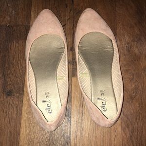 Pink Suede Flats